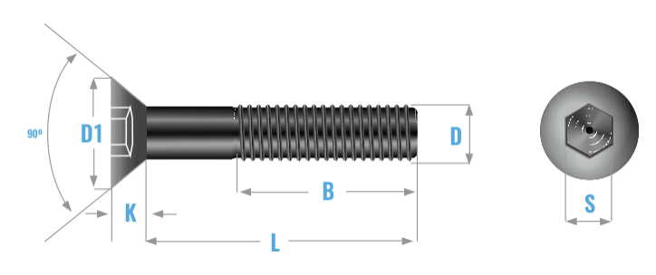 Ficha Técnica Tornillo Allen Plano Métrico